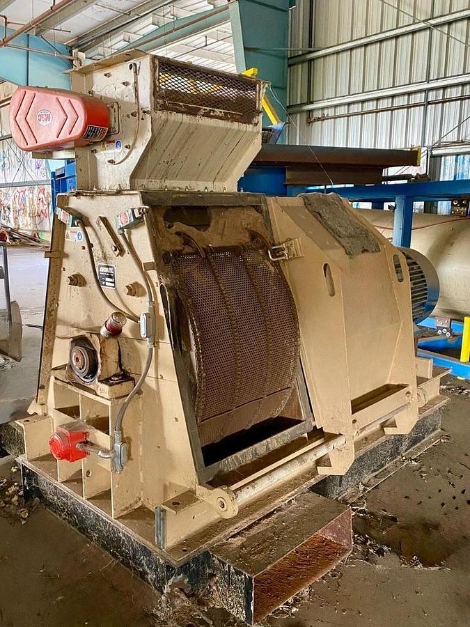 Used Andritz 43245 Hammer Mill & 1224 Feeder, 350Hp @ 1780RPM Motor