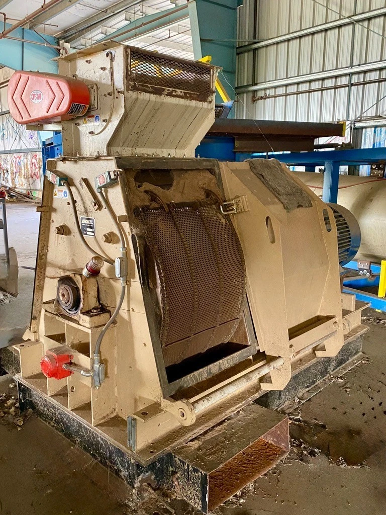 Used Andritz 43245 Hammer Mill & 1224 Feeder, 350Hp @ 1780RPM Motor