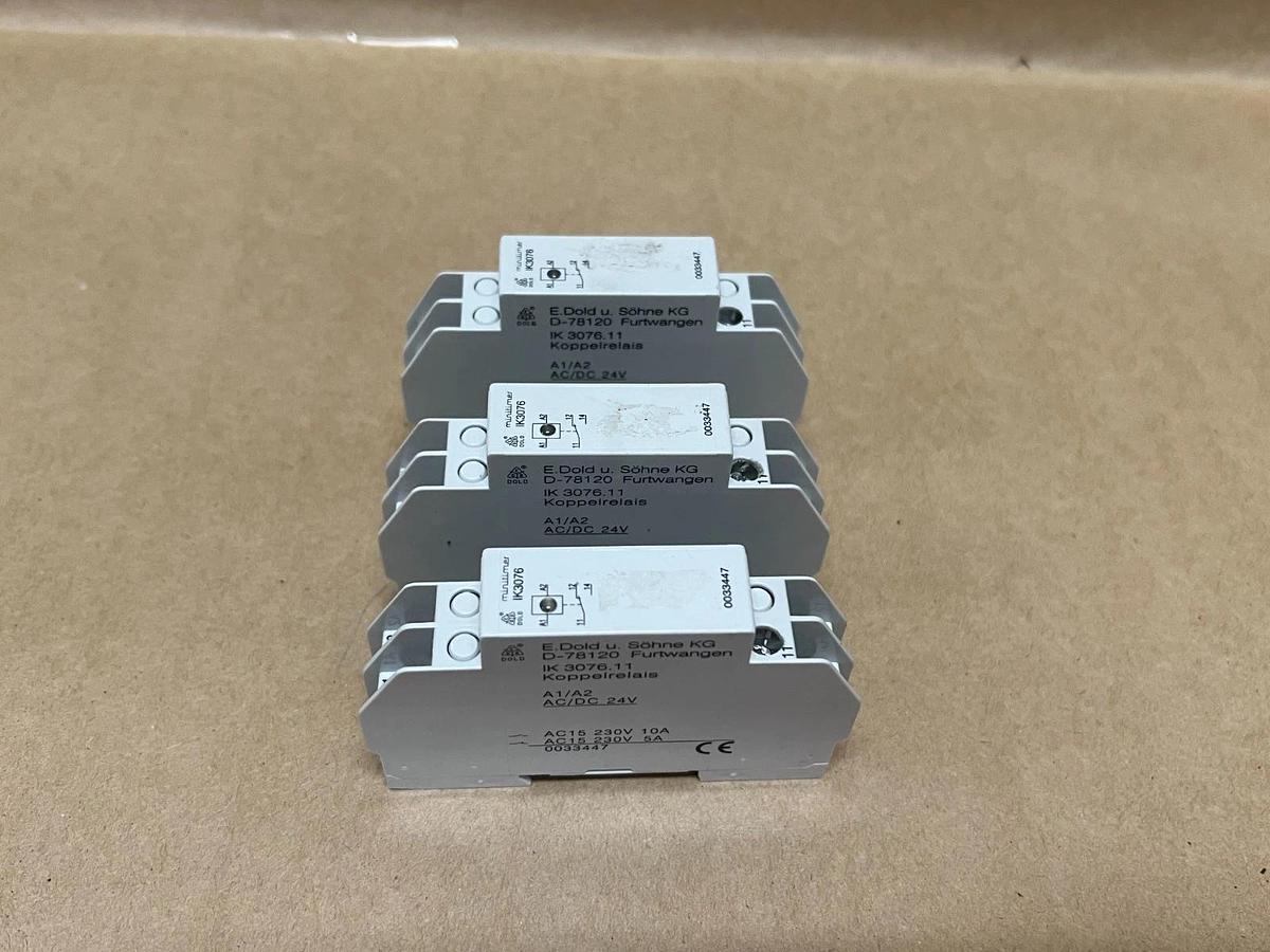 Used E. Dold IK3076 Coupling Relay - Lot of 3