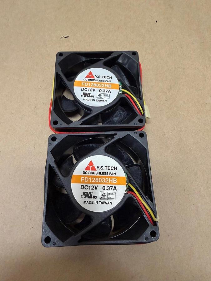 Used Y.S.Tech FD128032HB DC Brushless Fan - Lot of 2