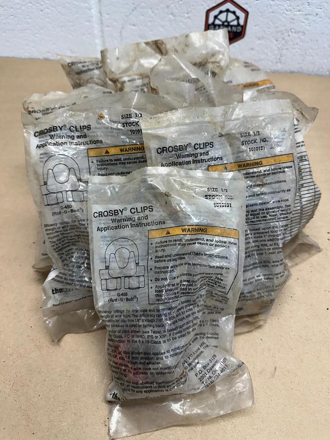 Used Crosby 1010137 1/2” Clip *NEW* Lot of 9