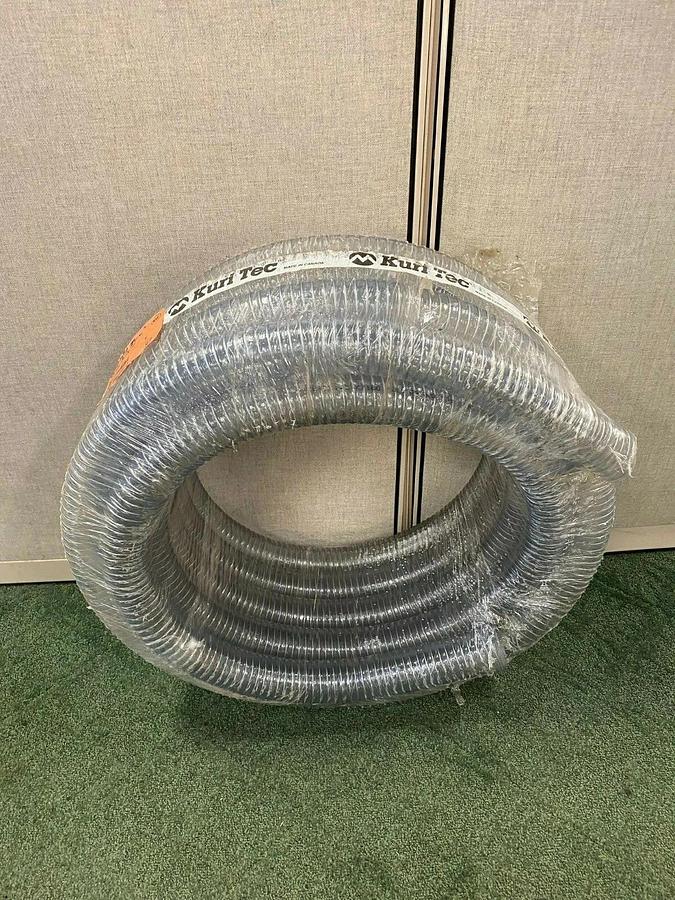 Used Kurl Tec K7160-32x50 PolySpring Vacuum/Transfer Hose - 50’ Length, 2” Diameter