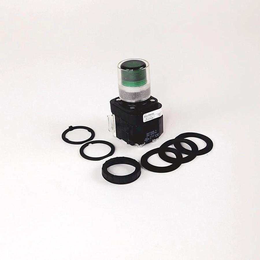 Used Allen Bradley 800HC-PRTH16B Ser G 30mm Pilot Light 800H PB Green *FACTORY SEAL*