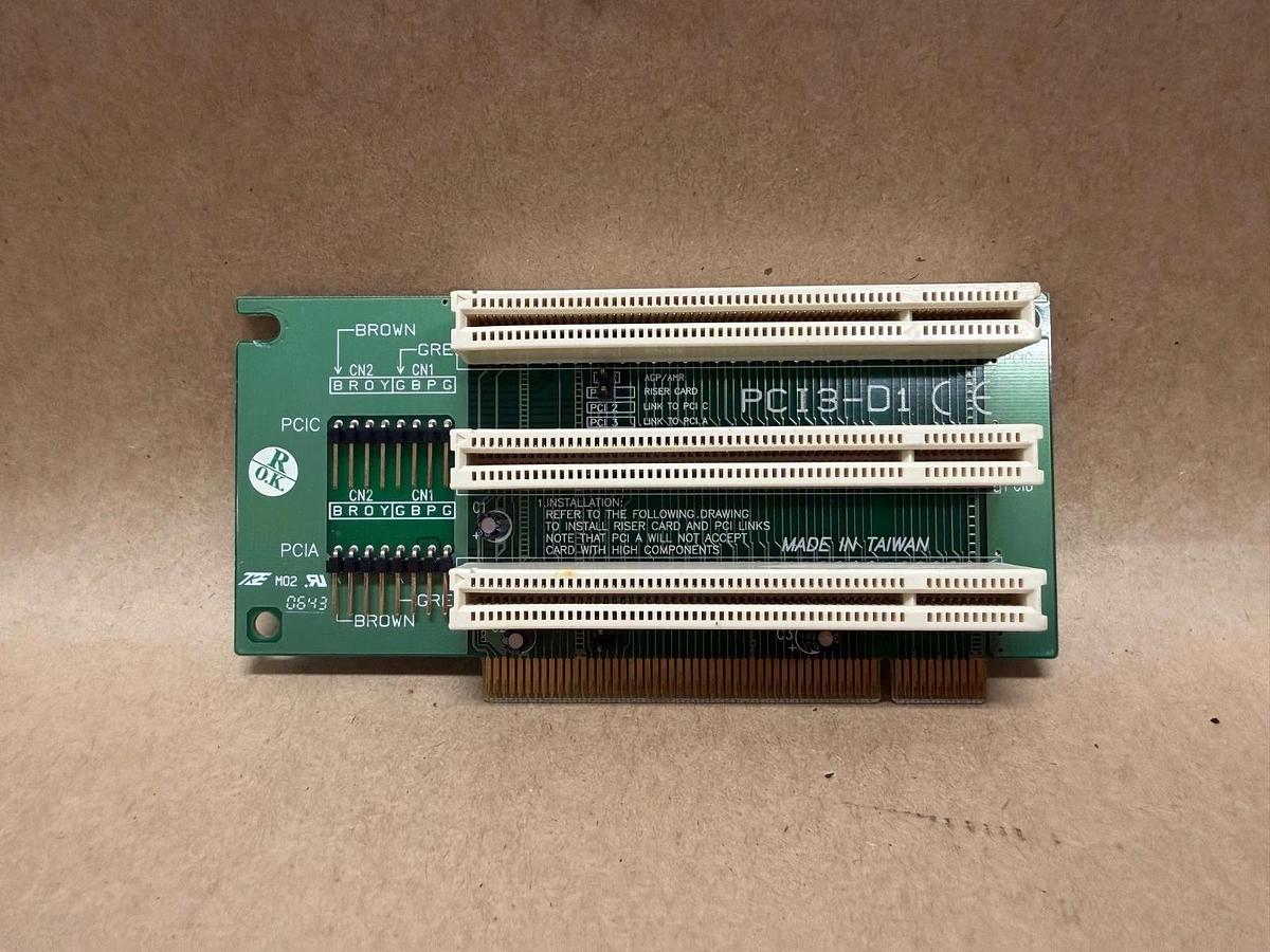 Used 3 Slot PCI3-D1 PCI Riser Card Module Board