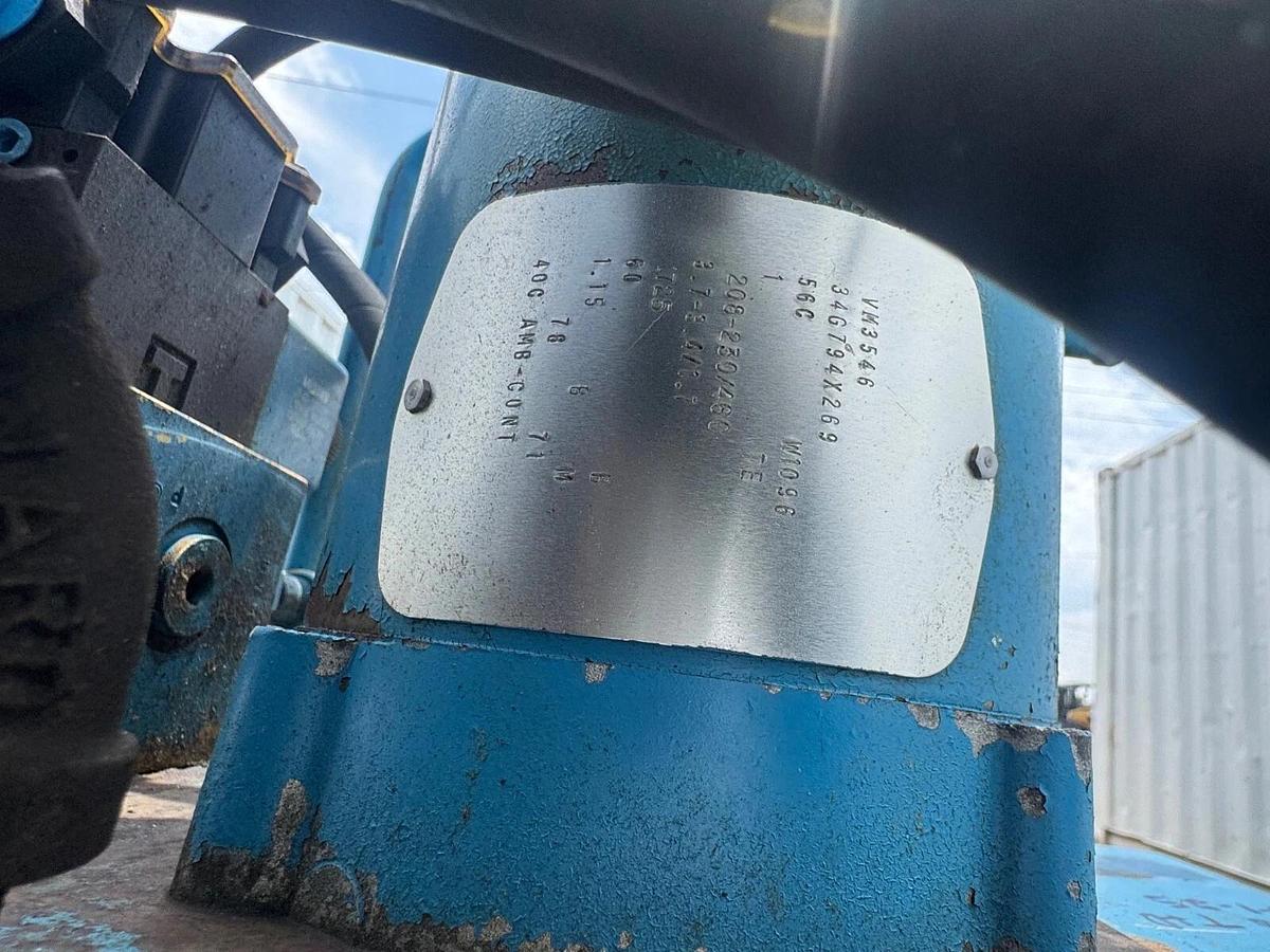 Used Vickers TK14VP Hydraulic Pump Unit, VM3546 1Hp Motor, DG4V-3D-2A-M-FW-B5-60 Pump