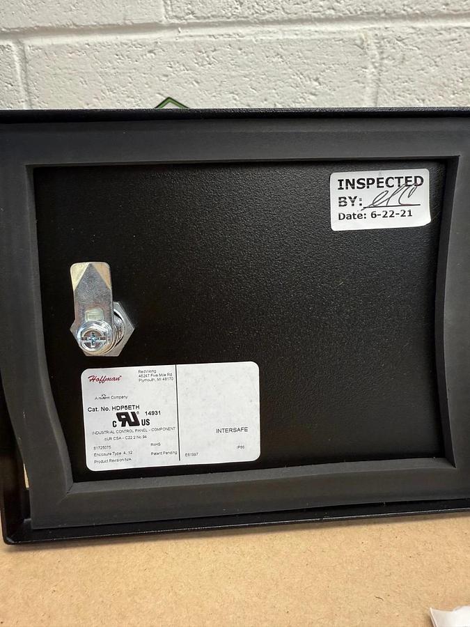 Used Nvent Hoffman HDP5ETH Intersafe Data Interface Port for Ethernet/ProfiNet *NEW*