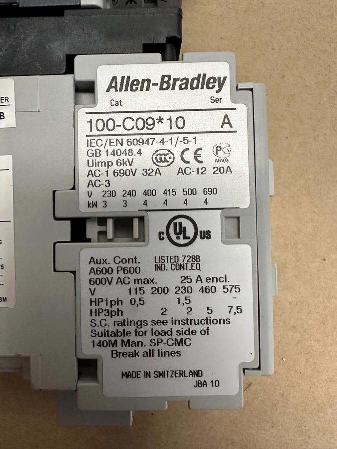 Allen Bradley 190E-AND2-CB63C Economy Starter with Circuit Breaker *NEW*