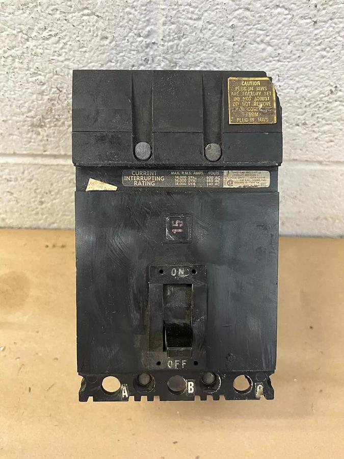 Used Square D LJ-216 Circuit Breaker 3 Pole Unit