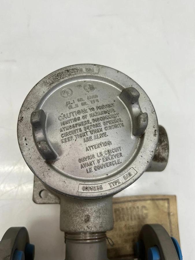 Used EG&G Flow Technology FT6-8C1NW-LEG-2 Flowmeter Flange Crouse Hinds 3/4 EAB Box