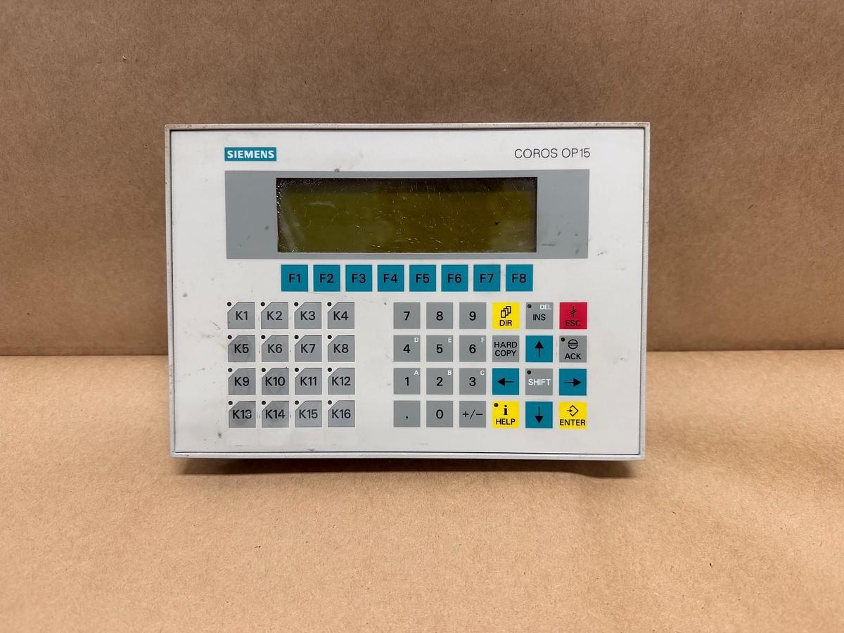 Used Siemens 6AV3515-1MA20-1AA0 Operator Panel - PARTS ONLY