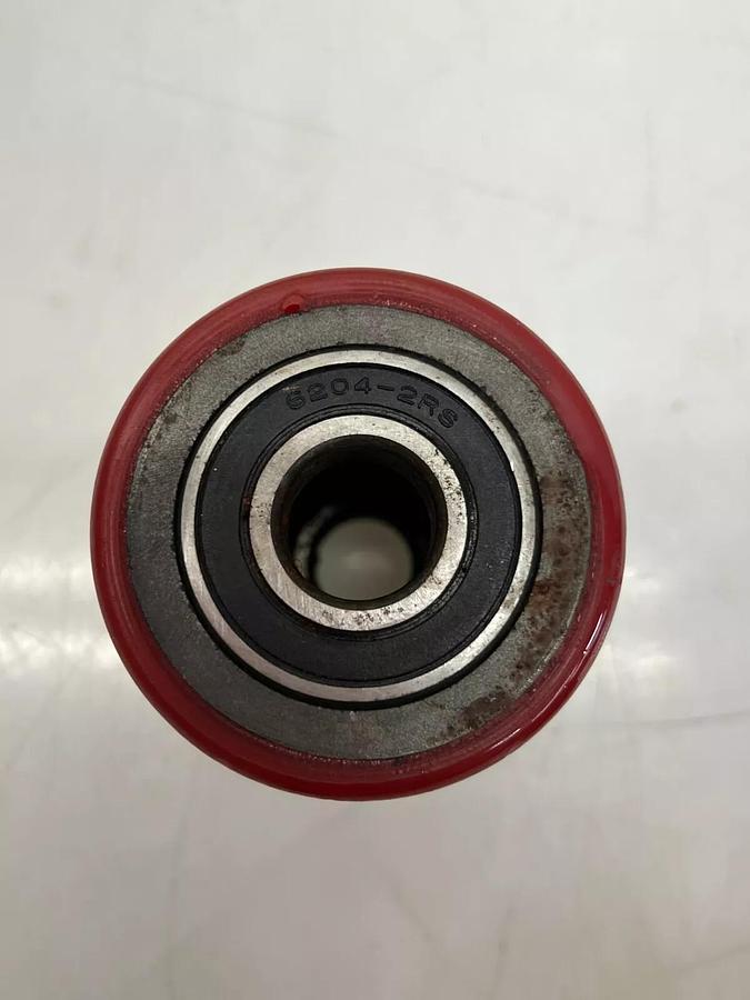 Used 6204-2RS 2-3/4” Diameter, 3-3/8” Wide Pallet Jack Polly Load Wheel