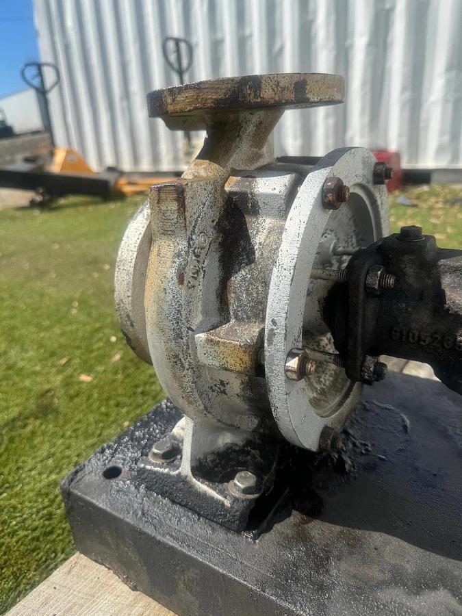 Used Centrifugal Pump 9111A 1-5/8” x 1-1/4” Process Pump, Toshiba B7752FLF2UM04 7.5Hp
