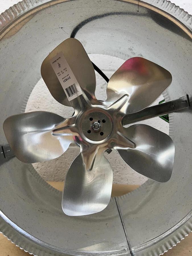 Acme 9012 12” Duct Fan, Fits ALL Duct 12” and Up 110V 60Hz .65A 700CFM