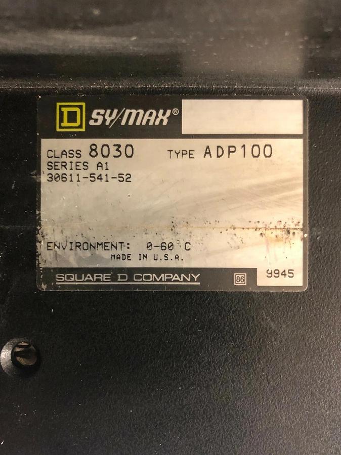 Used Square D 8030 RRK-100, 5 Slot Rack Assembly