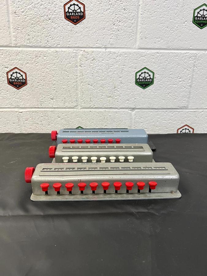 Used Vintage Blood Cell Counter (2) 8 keys/ (1) 10 key - Lot of 3