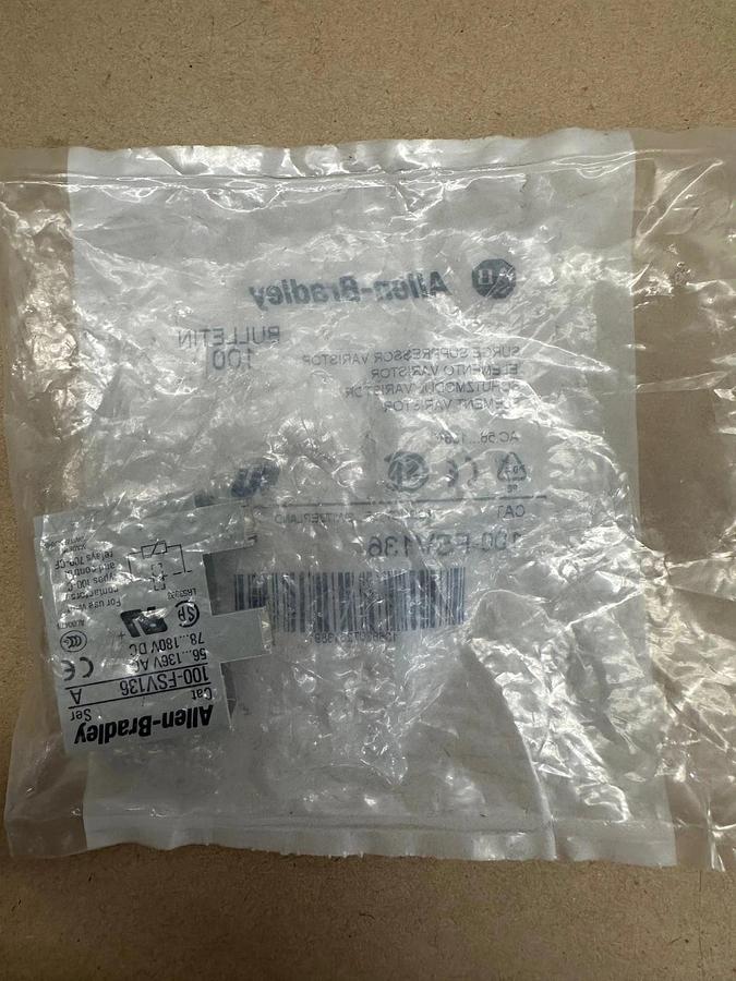 Used Allen Bradley 100-FSV136 Surge Suppressor Varistor *FACTORY SEALED*