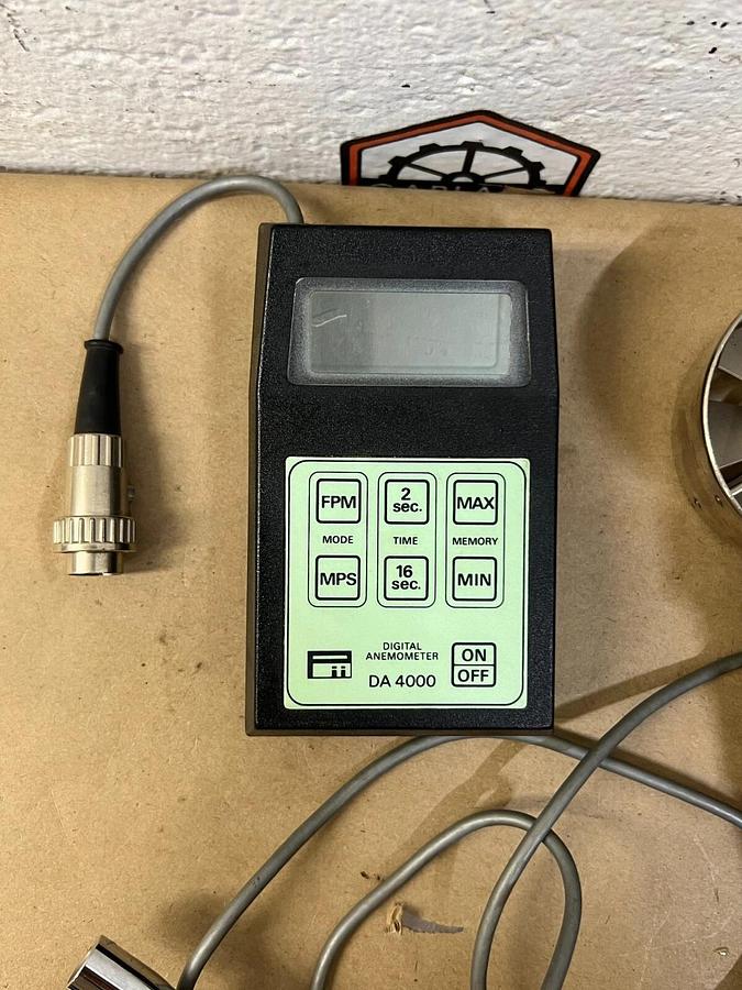 Used Pacer Industries DA-4000 Anemometer w/ FPM Head