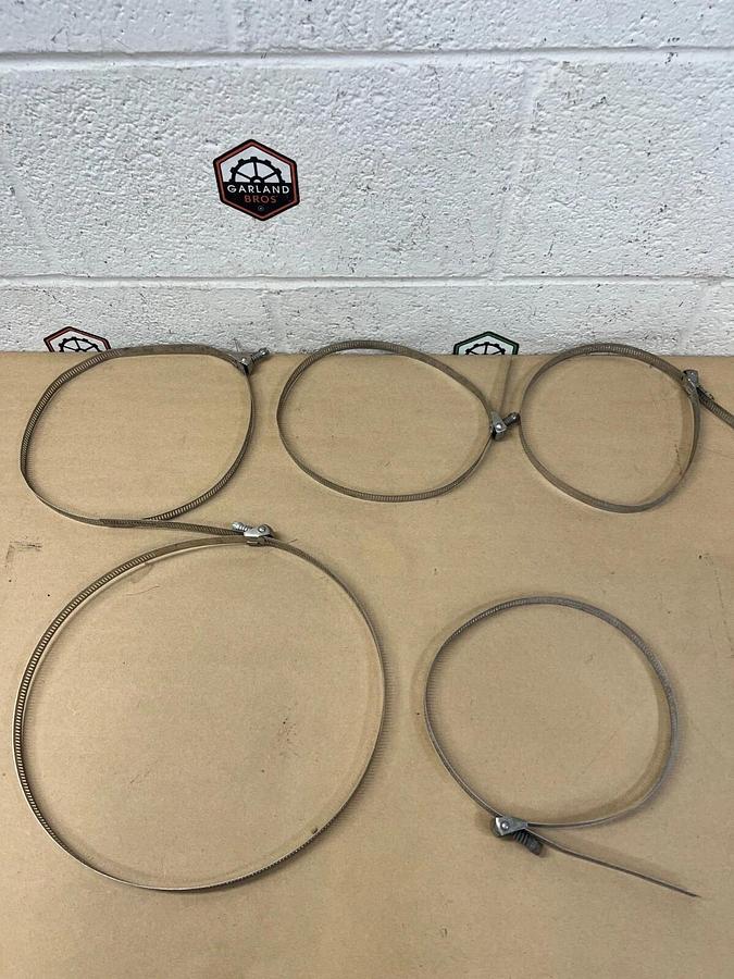 Used Stainless Steel Hose Clamps - Lot of 5