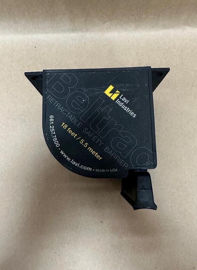 Used Lavi Industries Beltrac 18 ft/ 5.5m Retractable Safety Barrier