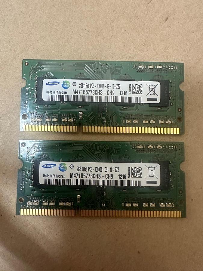Used Samsung M471B5773CHS-CH9 2GB RAM - Lot of 2