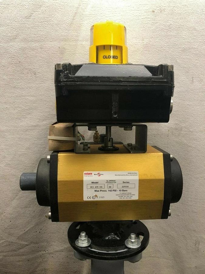 Used Hayward 4” Butterfly Valve w/ Remote Control RCI 435 DA Actuator