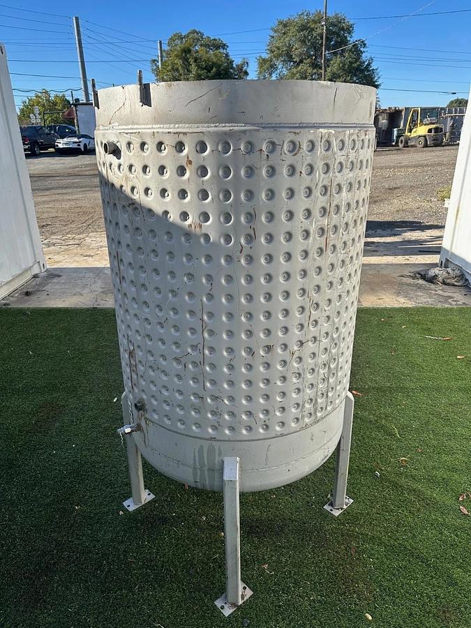 Used Mueller 27814 220 Gallon Jacketed Pressure Vessel Tank, No Top