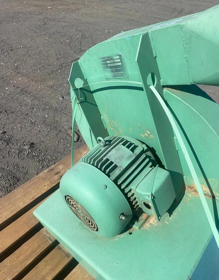 Used Carter Day 13746 Centrifugal Blower Fan, Westinghouse Elec Motor 7.5HP, 3500RPM