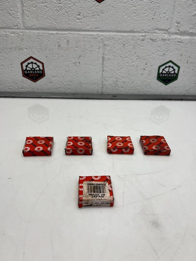 Used Fag 608-2Z-HLC-C3-UNS Deep Groove Bearing - Lot of 5