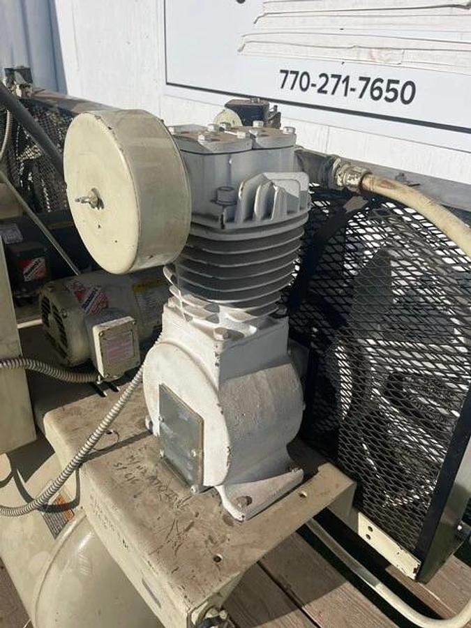 Used Gardner Denver MTOII Duplex Reciprocating Oil-Less Air Compressor, 60 Gal Tank