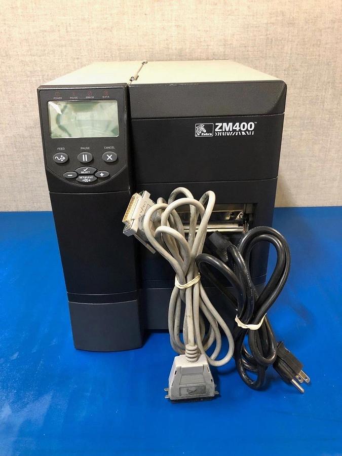 Used Zebra ZM400 Thermal Label Printer