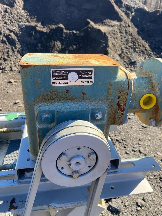 Used Conveyor Belt W:35” L:16’ Crescent Top Belt, Reliance Electric 1HP 1725RPM Motor