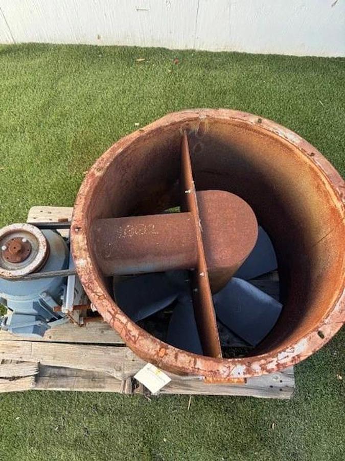 Used Hartzell Fan 29" Inlet, Belt Driven Axial Fan, 32-1/4” Outlet, 10Hp 1770RPM 575V