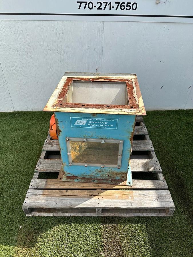 Used Bunting Magnetics 948336-1-02 Magnetic Drum Separator, w/ 1Hp, 1725RPM Motor
