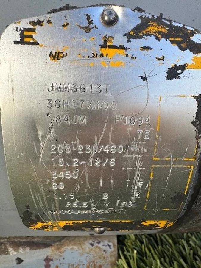 Used Goulds 57178 Frame Pump Assembly 1-3/4” & 2-1/2” Bores, Baldor 5Hp Motor 3450RPM