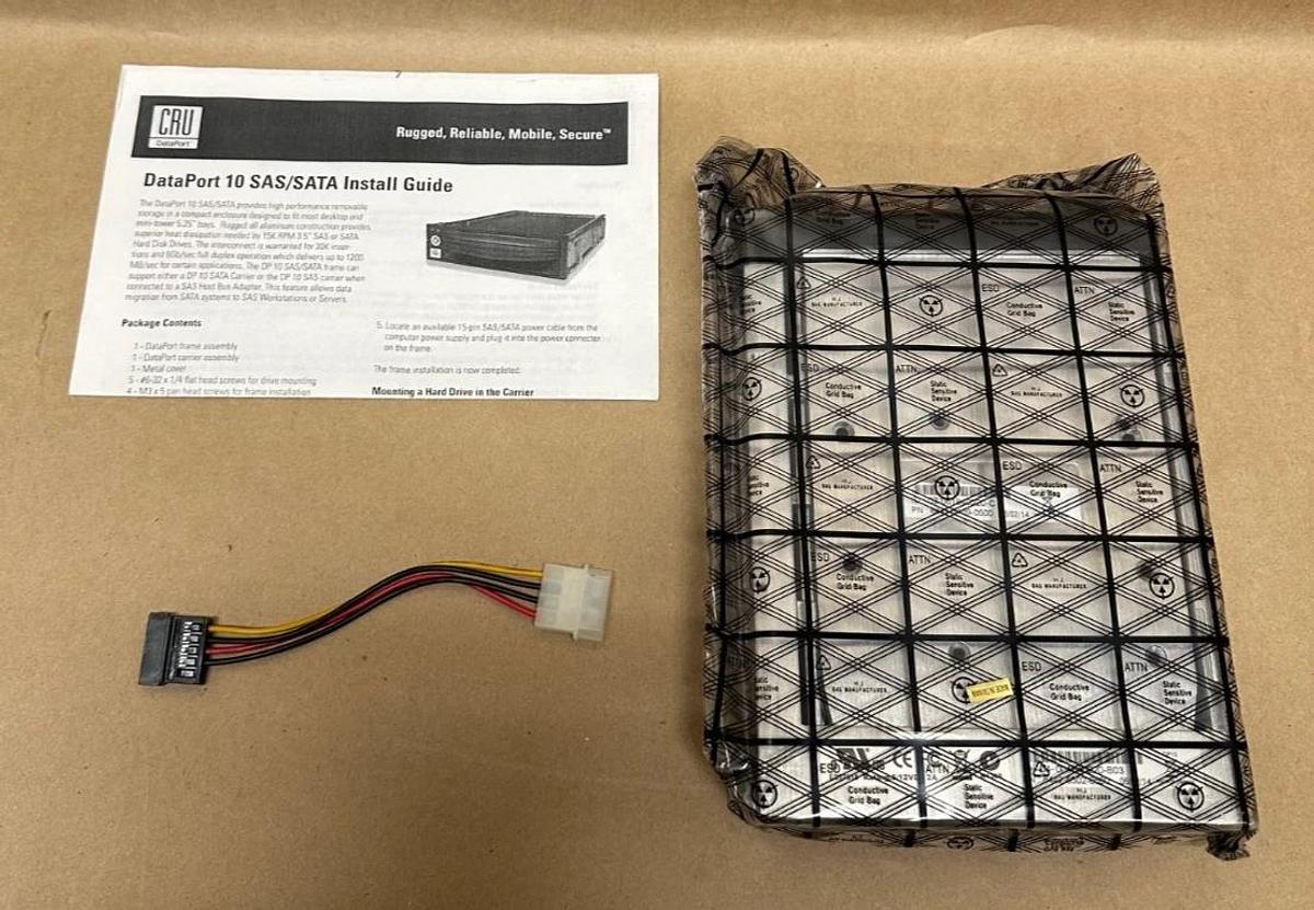 Used CRU 8440-6502-0500 DP10 SAS/SATA, DataPort 10, 6GB *NEW*