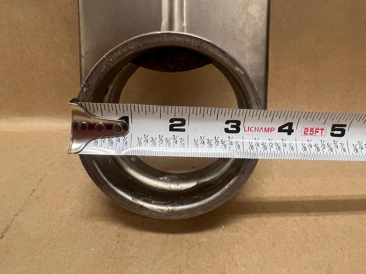 Used Ruwac 3-3 Stainless Steel 3" Slide Gate Valve w/ Handle - Lot of 3