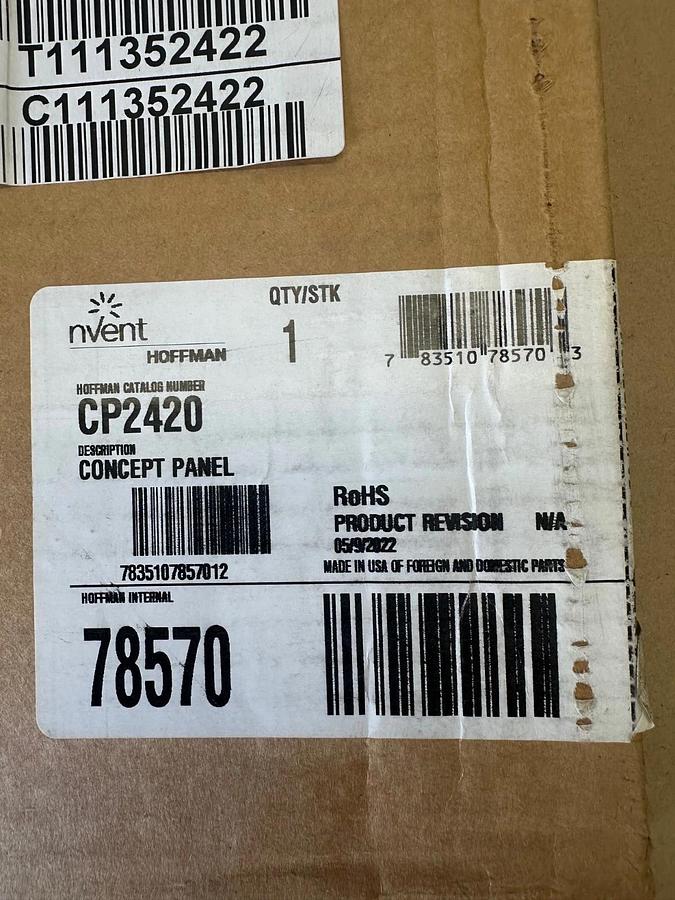 Used Nvent Hoffman CP2420 Concept Panel *FACTORY SEALED*