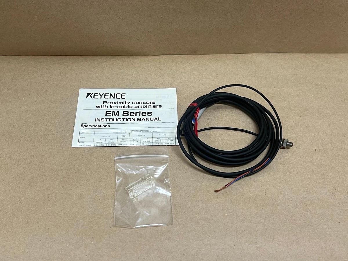 Used Keyence EM-005 Proximity Sensor Cable - Lot of 3