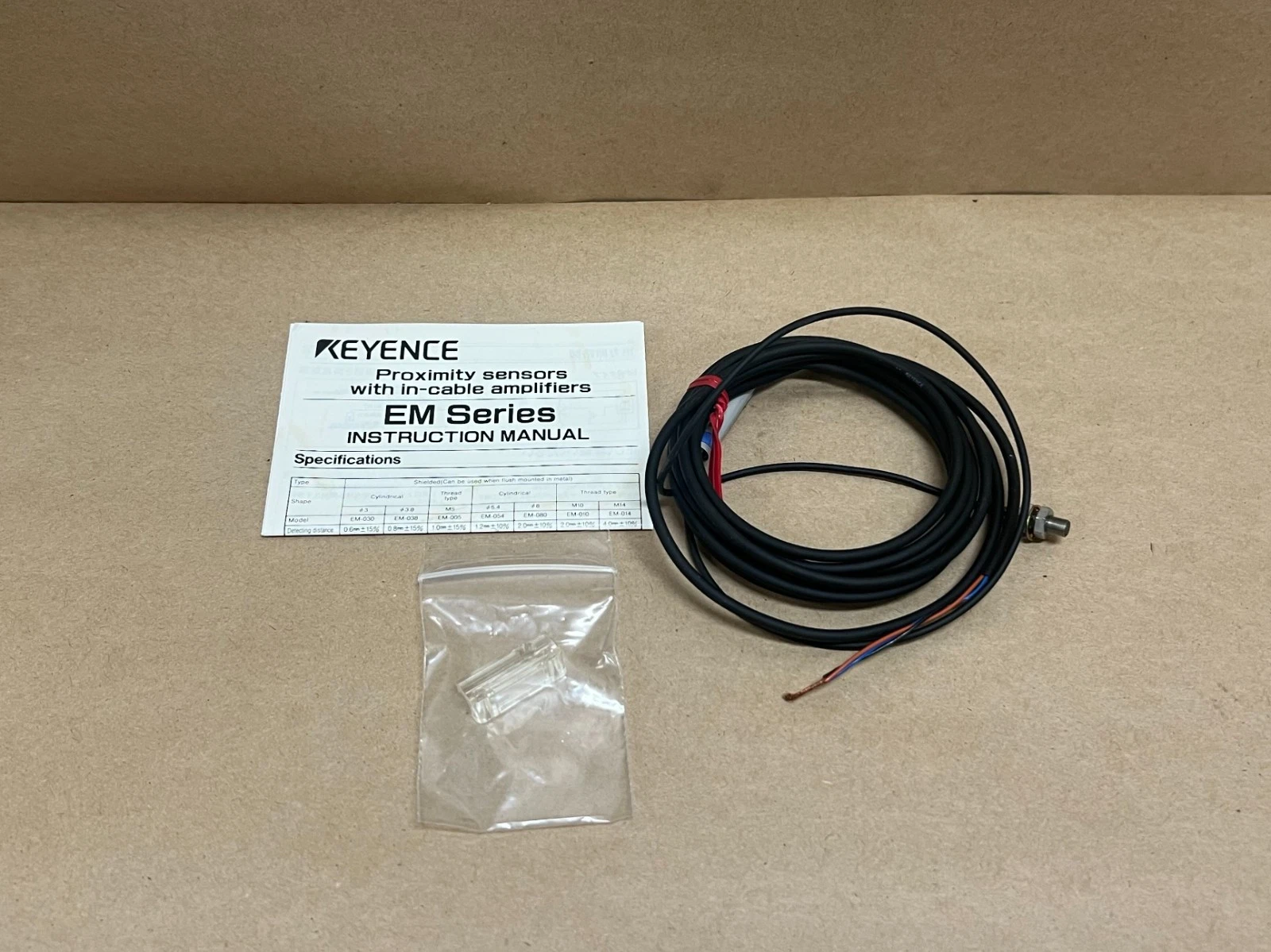 Used Keyence EM-005 Proximity Sensor Cable - Lot of 3