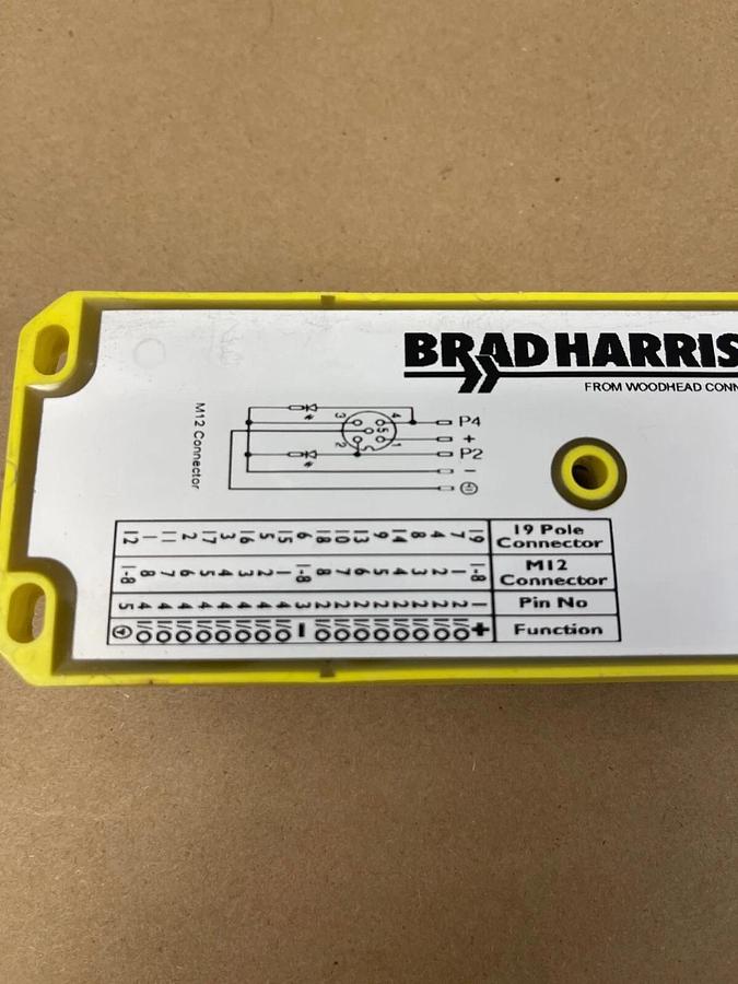 Used Brad Harrison BTY803P-FBC Micro-Change Junction Box, M12, 8 part