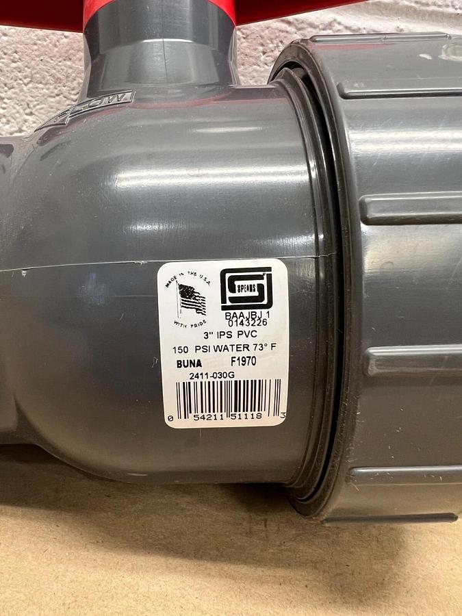 Spears 2411-030G Single Entry Ball Valve FIPT, 3”