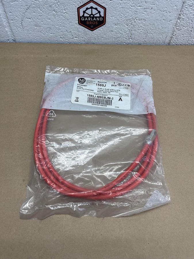Used Allen Bradley 1585J-M8EBJM-2 Series A Ethernet Media RJ45 Patchcord  *NEW*