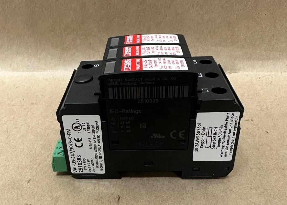 Used Phoenix Contact VAL-US-347/30/3+0-FM Surge Protection Device