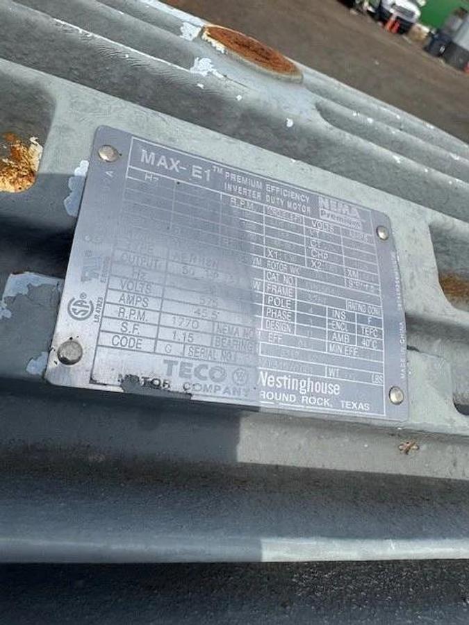 Used Hartzell Fan 54-42-VQ3, 42” Horizontal Axial Fan, 50Hp Motor @ 1770RPM, 575V