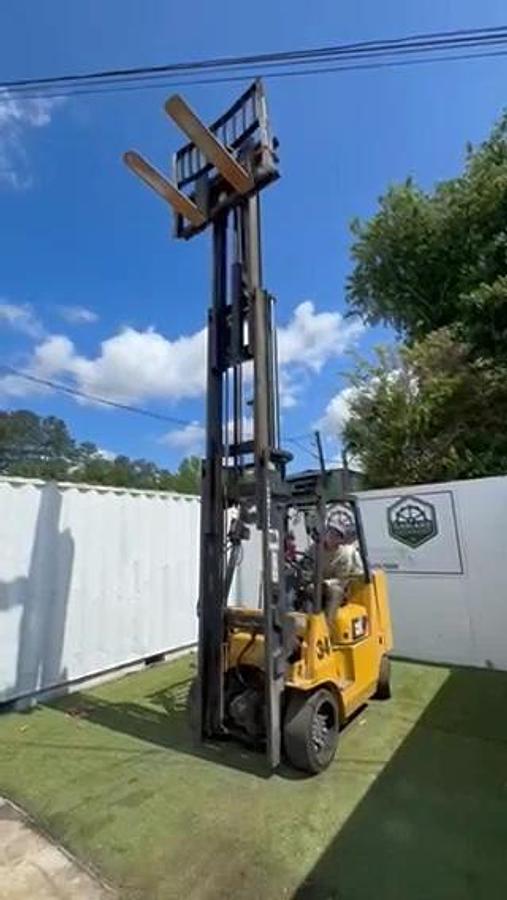 Used Caterpillar ForkLift GC45KSTR, 9100 lbs, Cushion Tire, LP Forktruck