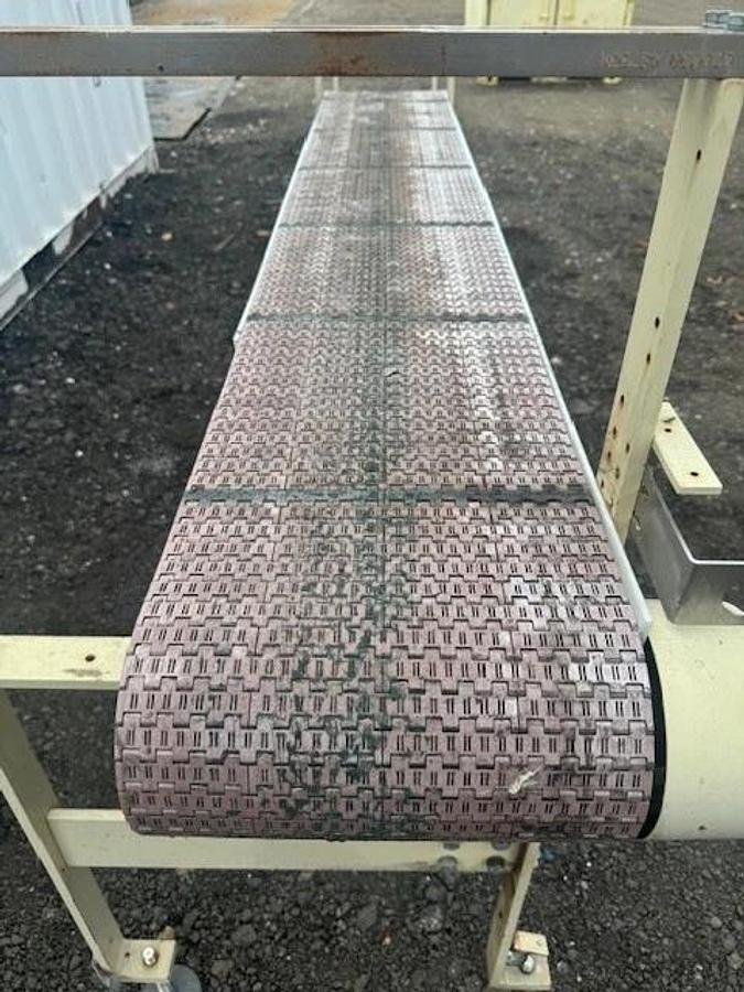 Used Industrial Conveyor, 104” x 12” Belt, w/ Reliance 1.5Hp Motor @ 1725 RPM