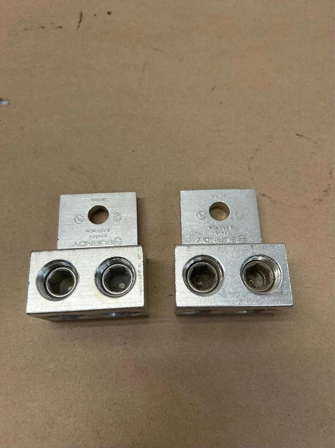 Used Burndy K2A36U Universal Terminal (includes 2 pcs)