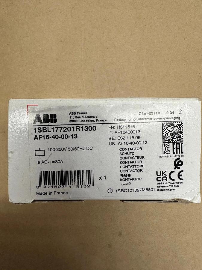Used ABB 1SBL177201R1300 Contactor AF16-40-00-13 *NEW*