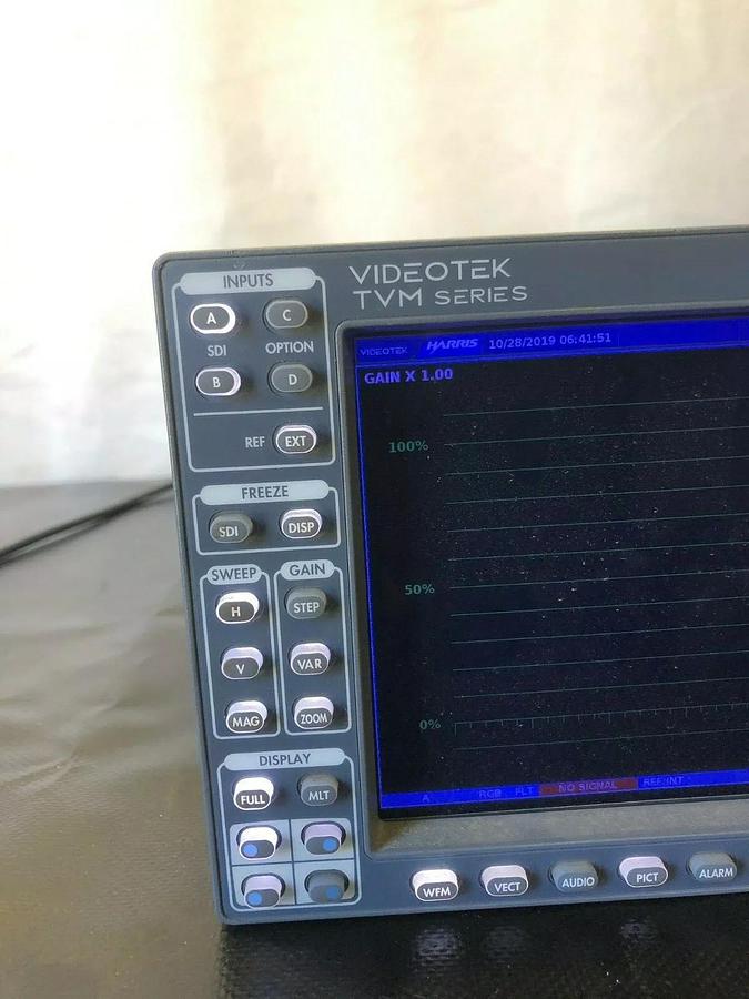 Used Harris Videotek TVM9100PKG Video Monitoring Unit