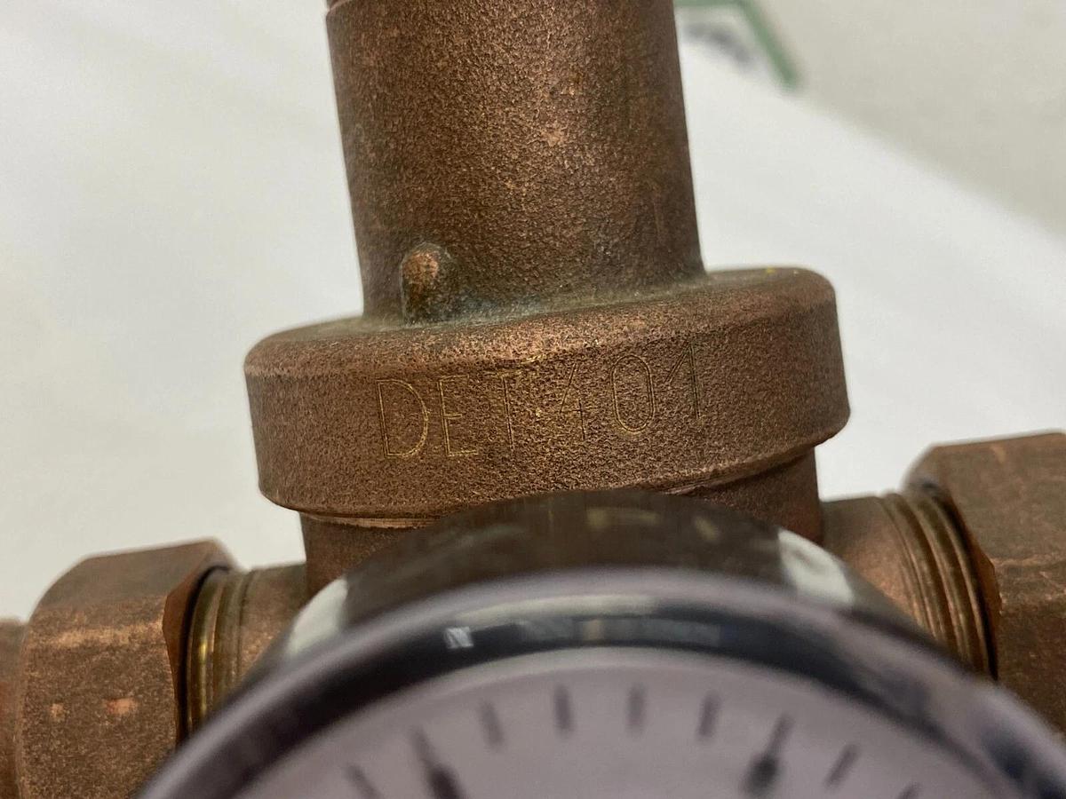 Used Citec DET40 Bronze Regulator Valve w/ 0-6 Bar Indicator, 1/2“ Fittings